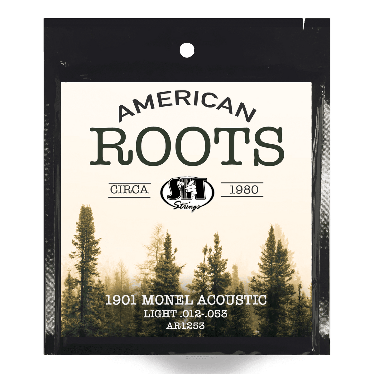 S.I.T. American Roots Monel Acoustic Guitar Strings – 12–53 (AR1253 Light)