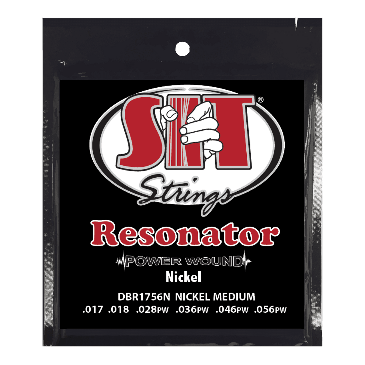 S.I.T. Resonator Acoustic Guitar Strings – Nickel Medium 17–56 (DBR1756N)