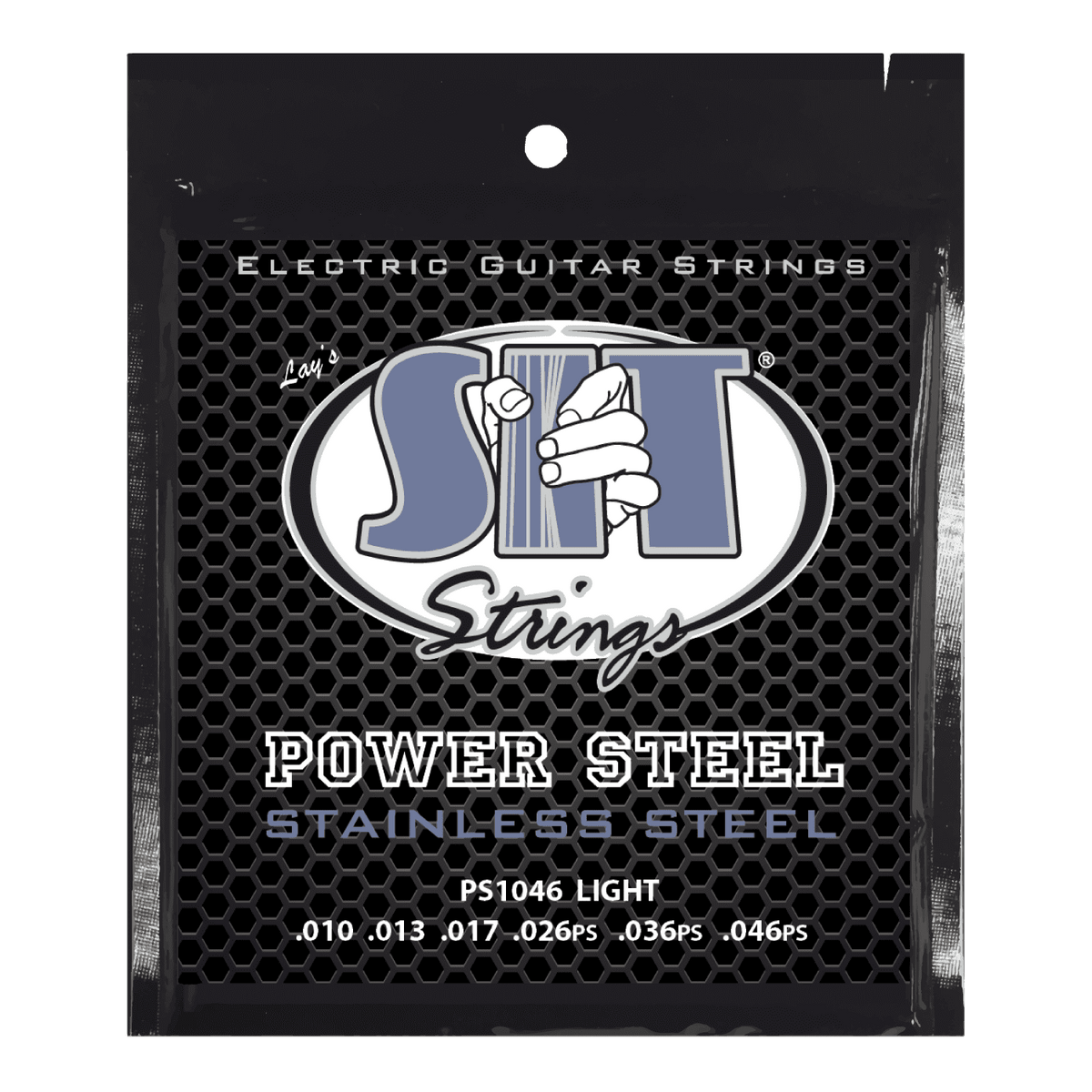 S.I.T. Power Steel Stainless Electric Guitar Strings – 10–46 (PS1046 Light)