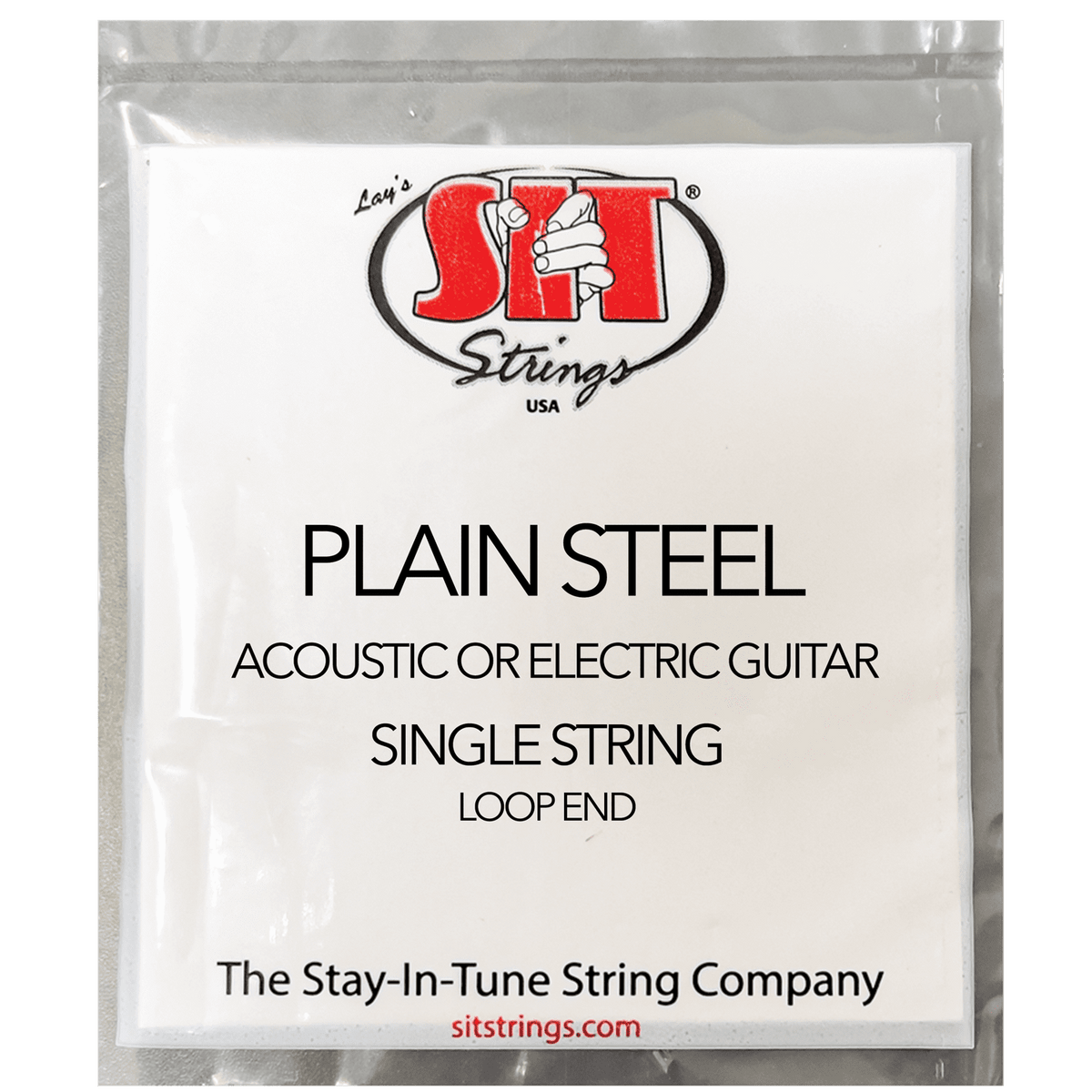 S.I.T. Plain Steel Loop End Guitar Singles