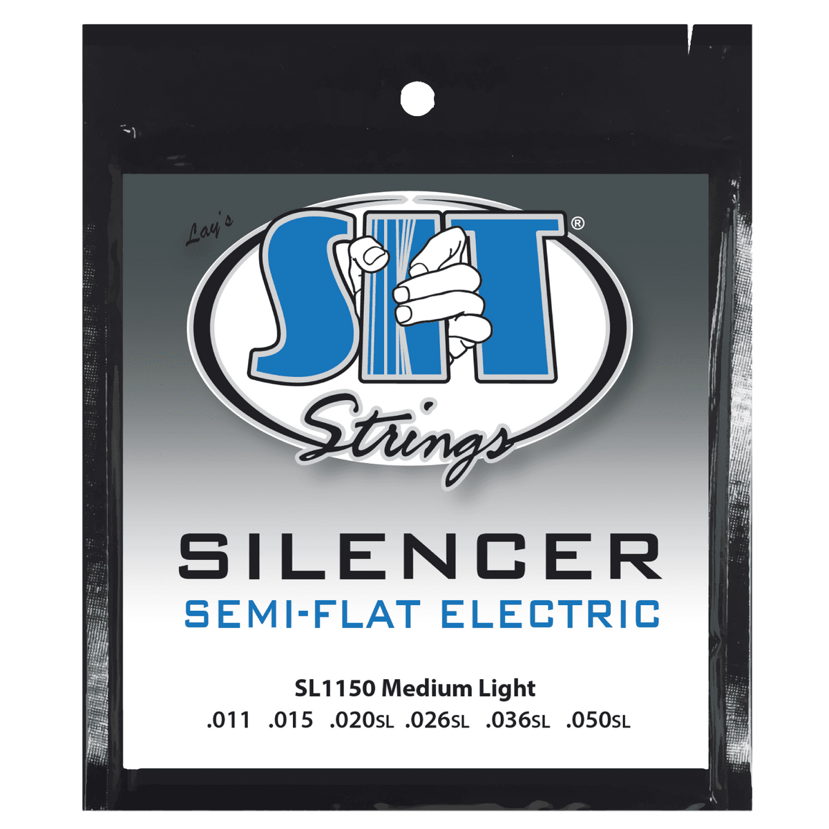 S.I.T. Silencer Semi-Flat Electric Guitar Strings – 11–50 (SL1150 Medium Light)