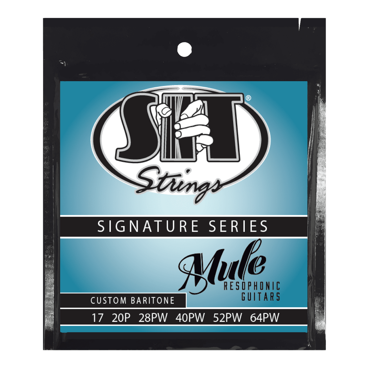 S.I.T. Mule Resophonic Signature Baritone Strings – 17–64 (Power Wound Nickel)