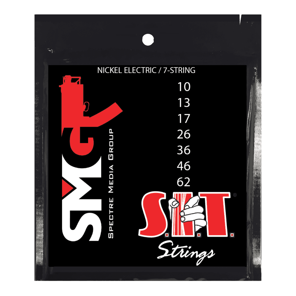 S.I.T. Glenn Fricker Signature 7-String Electric Guitar Strings – 10–62 (Power Wound Nickel)