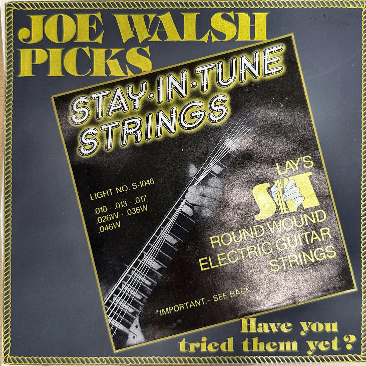 Joe Walsh picks Stay In Tune.