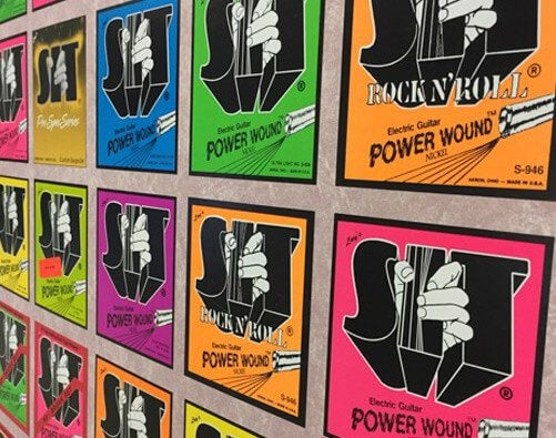 A wall of early Power Wound packs.