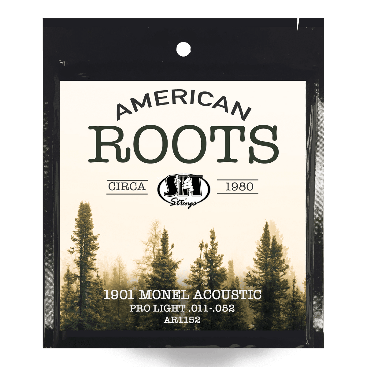 S.I.T. American Roots Monel Acoustic Guitar Strings – 11–52 (AR1152 Pro Light)