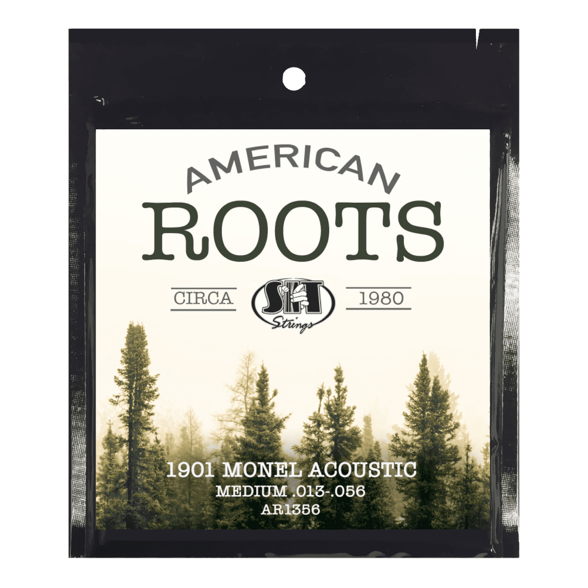 S.I.T. American Roots Monel Acoustic Guitar Strings – 13–56 (AR1356 Medium)