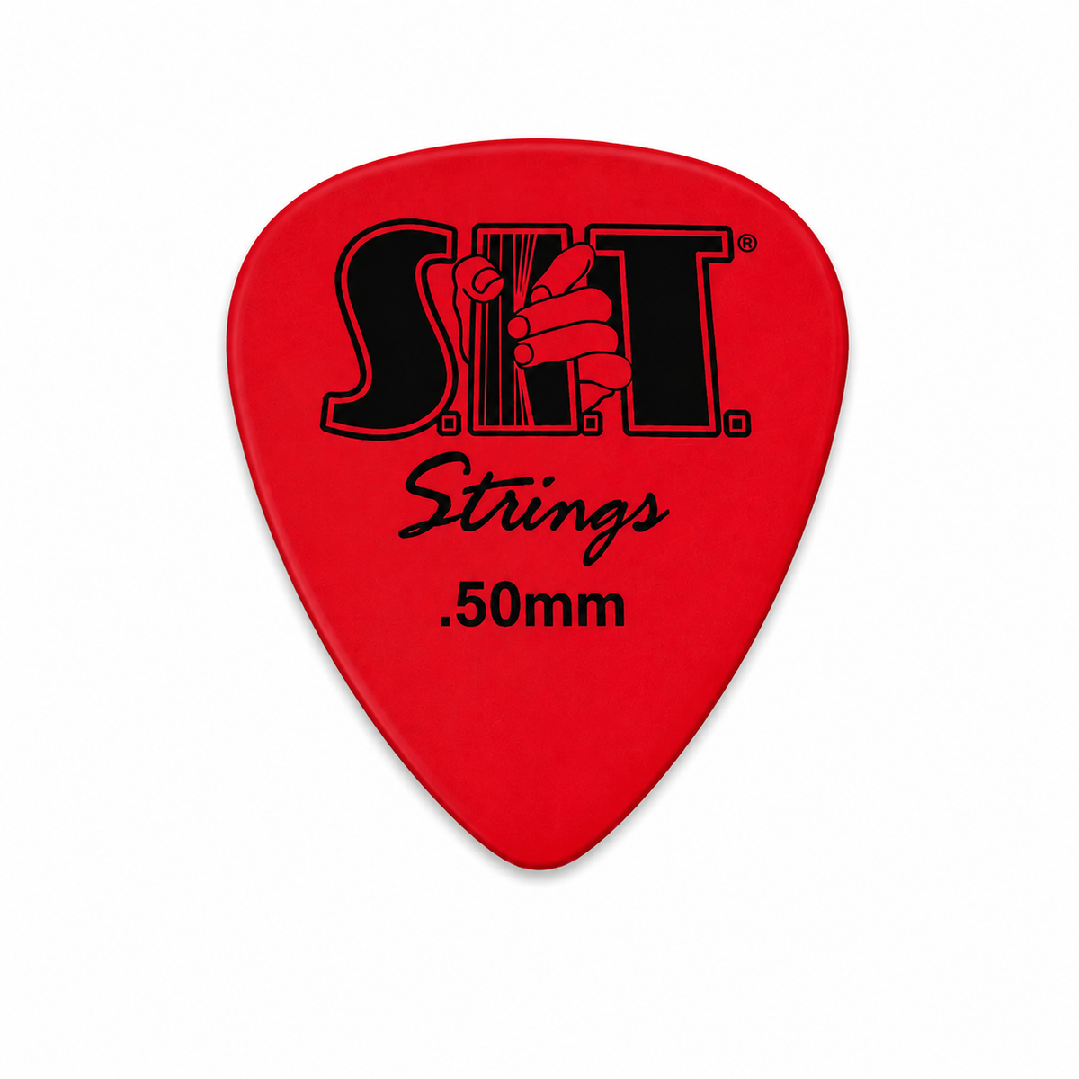 S.I.T. Delrin Picks – 351 Shape – (0.50mm Light Red)