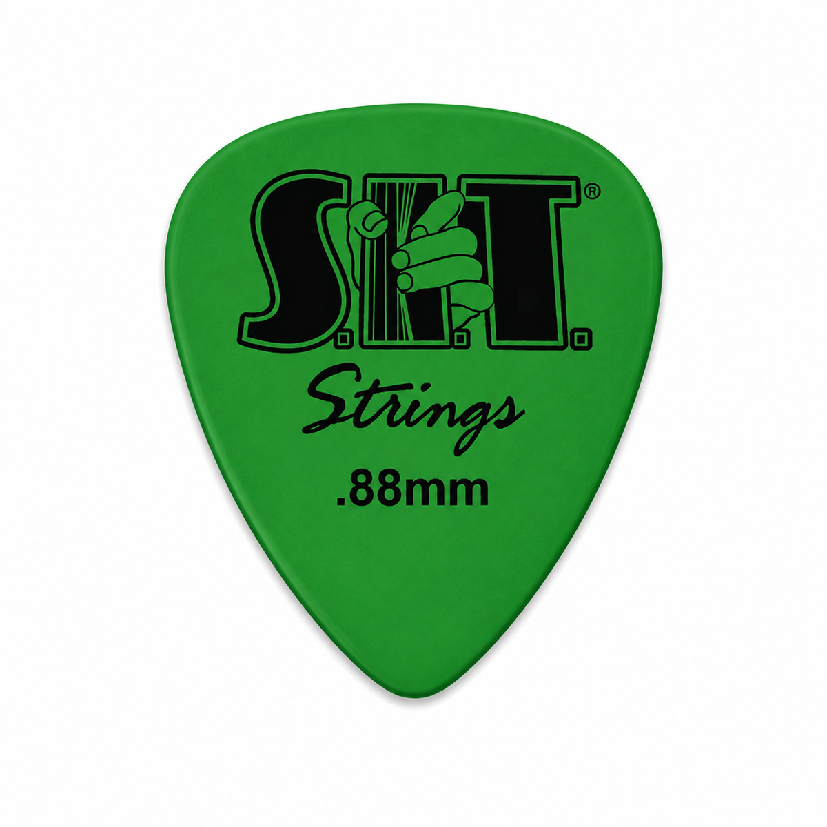 S.I.T. Delrin Picks – 351 Shape – (0.88mm Medium Heavy Green)