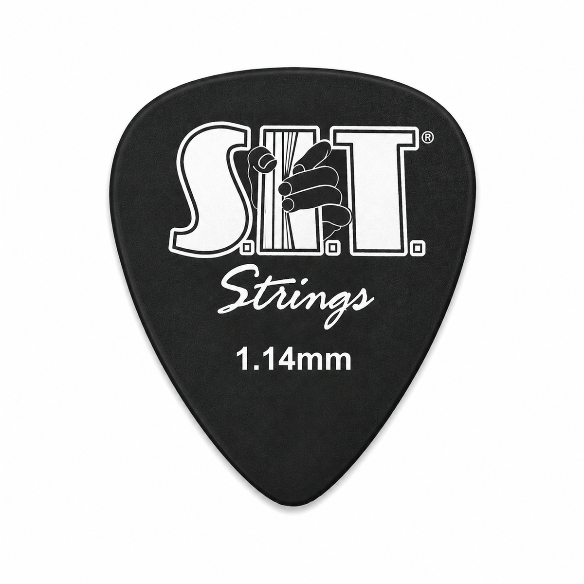 S.I.T. Delrin Picks – 351 Shape – (1.14mm Extra Heavy Black)