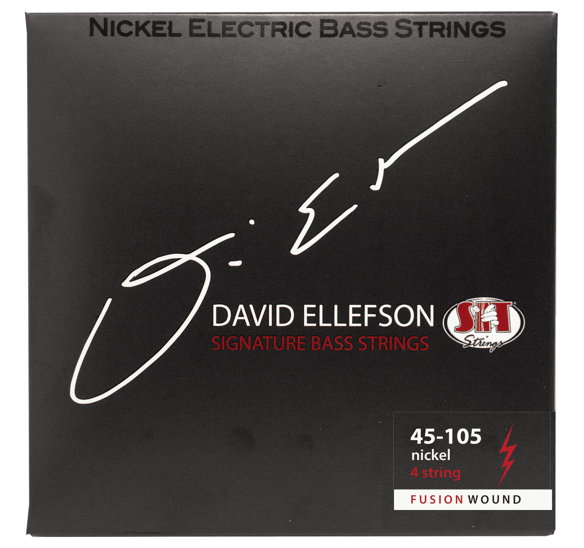 S.I.T. David Ellefson Signature Fusion Wound 4-String Bass Strings – 45–105 (DRB45105L Medium)