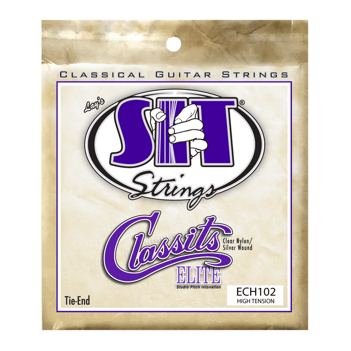 Classits Elite Classical Guitar Strings – High Tension Silver Wound Tie-End (ECH102)