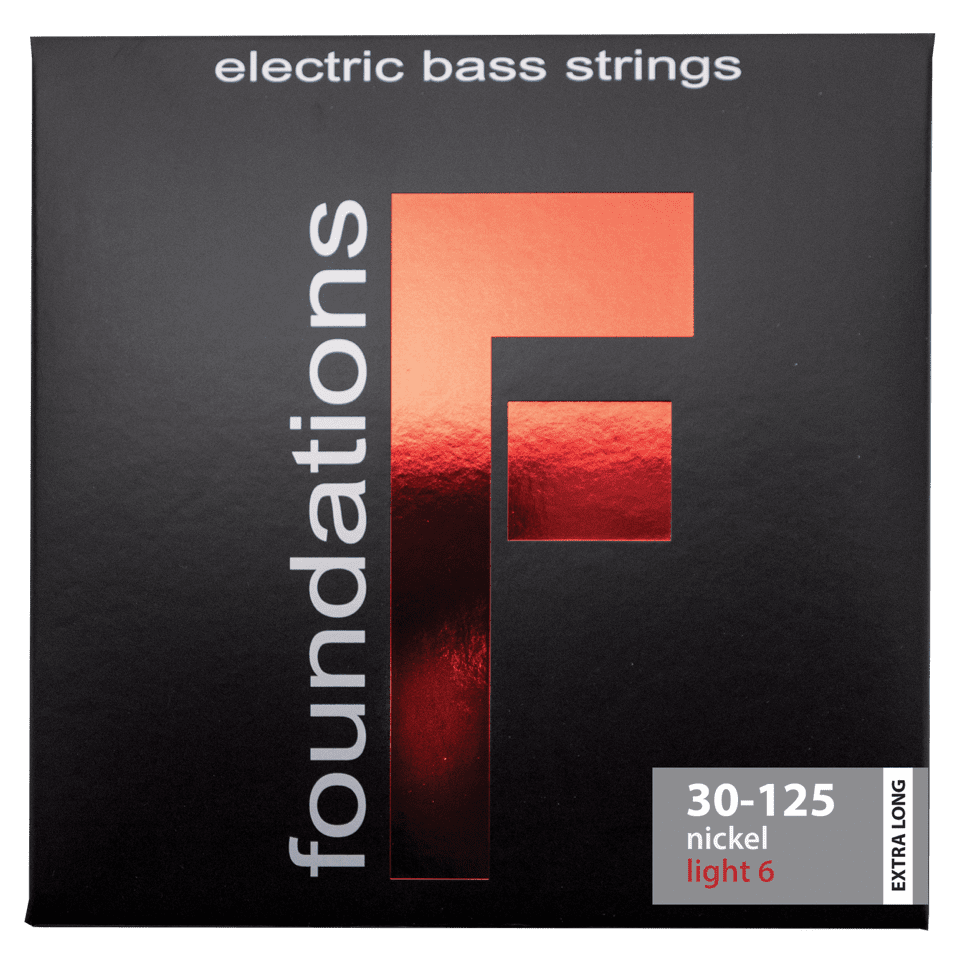 S.I.T. Foundations Nickel 6-String Bass Strings – 30–125 Extra Long (FN630125XL Light)