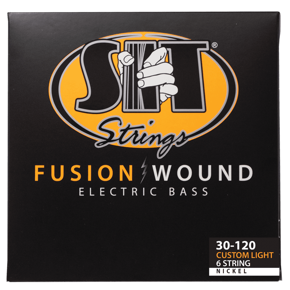 S.I.T. Fusion Wound Nickel 6-String Bass Strings – 30–120 (NRB630120L Custom Light)