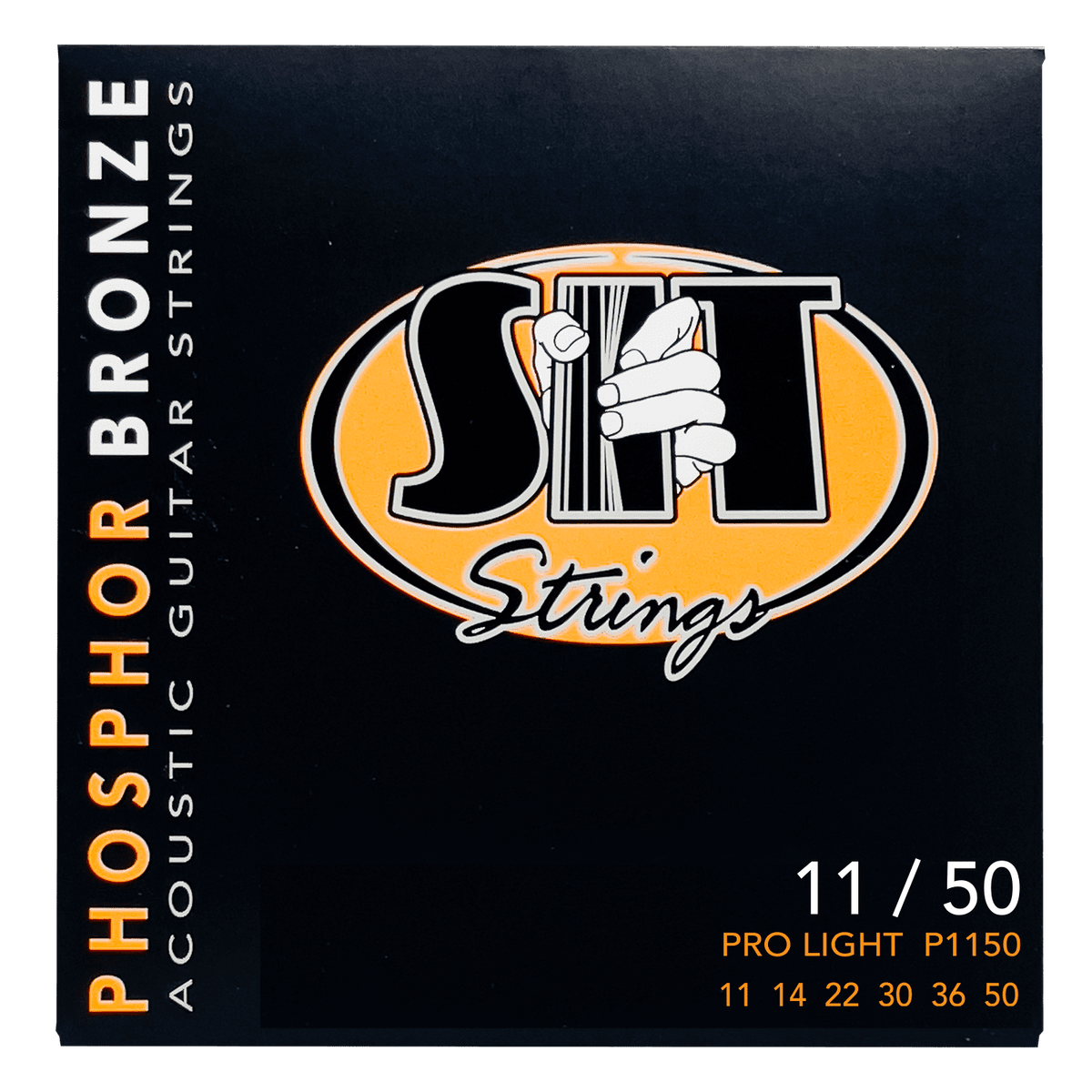 S.I.T. Phosphor Bronze Acoustic Guitar Strings – 11–50 (P1150 Pro Light)