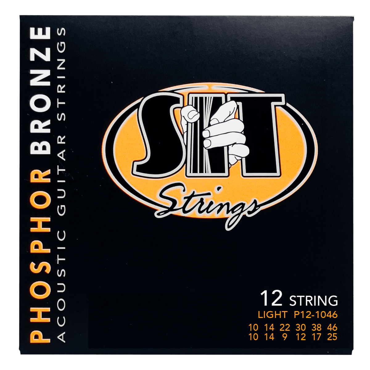 S.I.T. Phosphor Bronze Acoustic Guitar Strings – 10-46 12-String (P121046 Light)