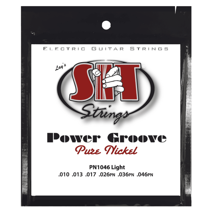 Power Groove Pure Nickel Electric Guitar Strings – 10–46 (PN1046 Light)