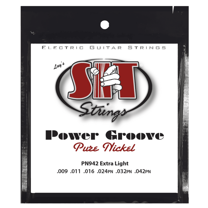 Power Groove Pure Nickel Electric Guitar Strings – 9–42 (PN942 Extra Light)