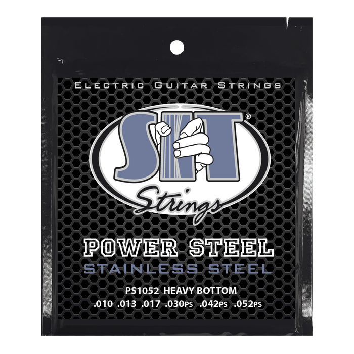 Power Steel Stainless Electric Guitar Strings – 10–52 (PS1052 Heavy Bottom)