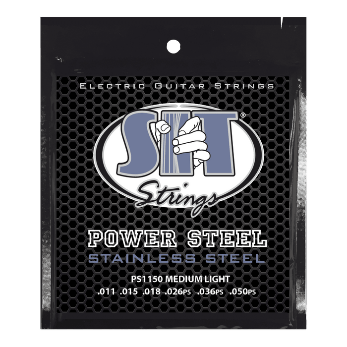 Power Steel Stainless Electric Guitar Strings – 11–50 (PS1150 Medium Light)