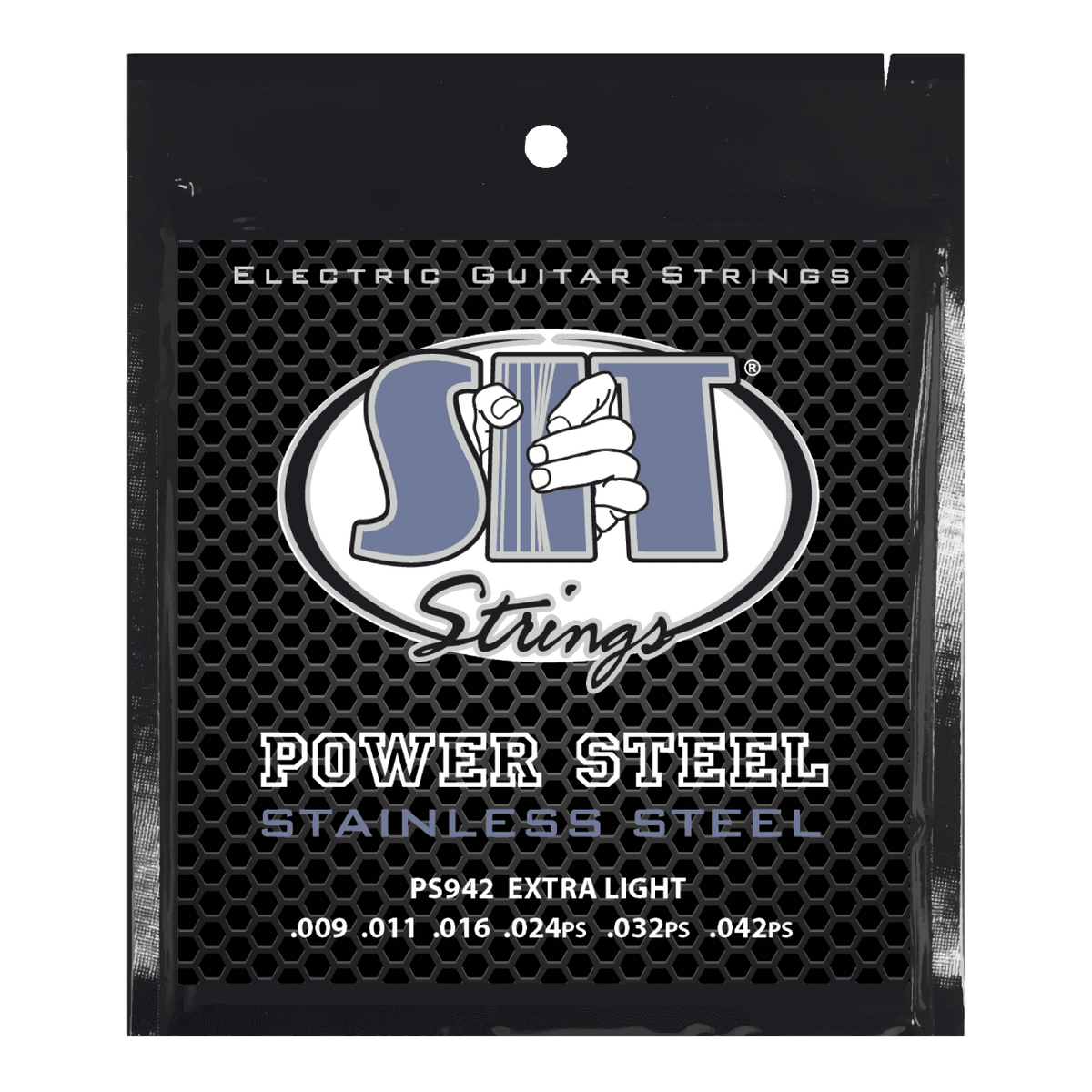 S.I.T. Power Steel Stainless Electric Guitar Strings – 9–42 (PS942 Extra Light)