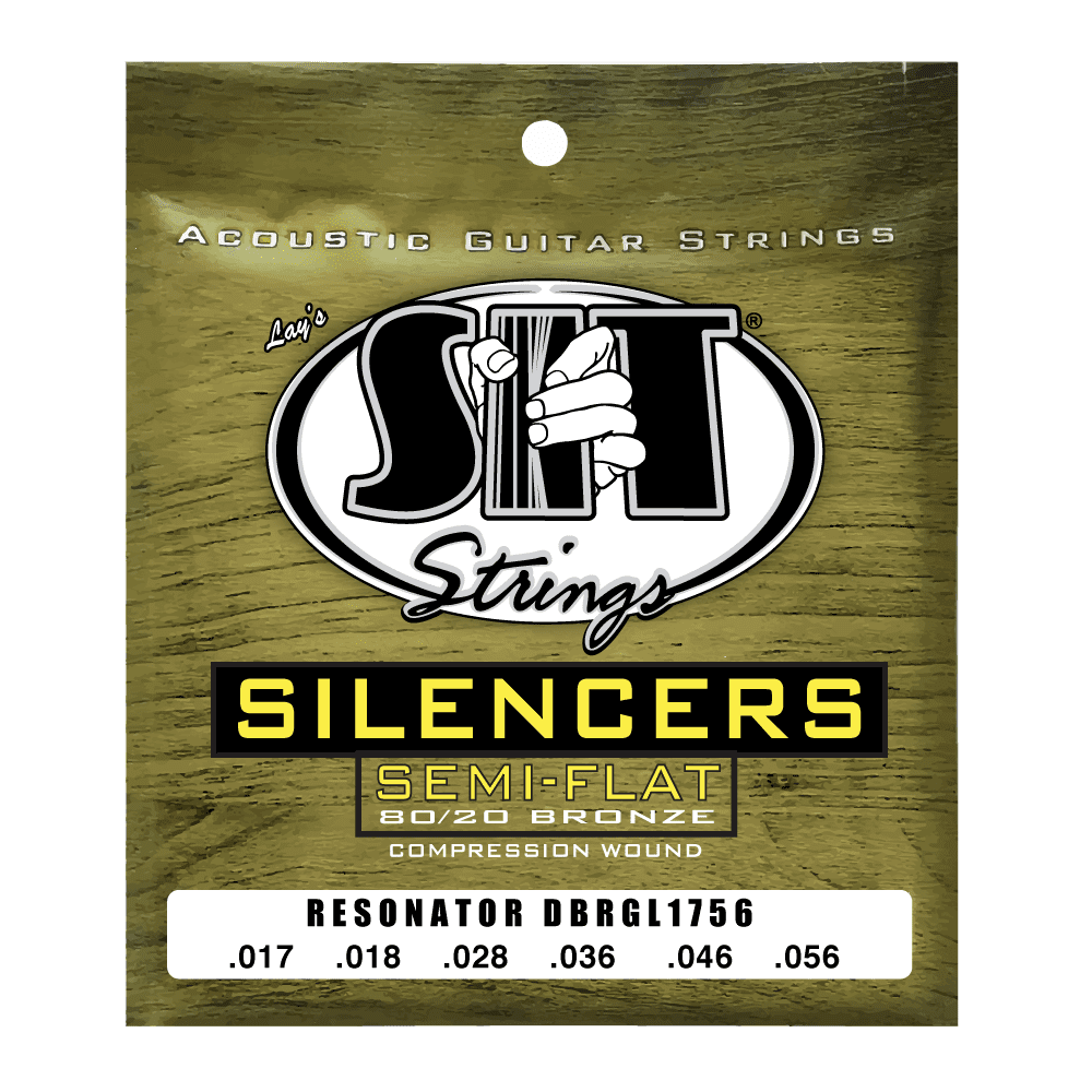 S.I.T. Resonator Acoustic Guitar Strings – Silencer 80/20 Medium 17–56 (DBRGL1756)