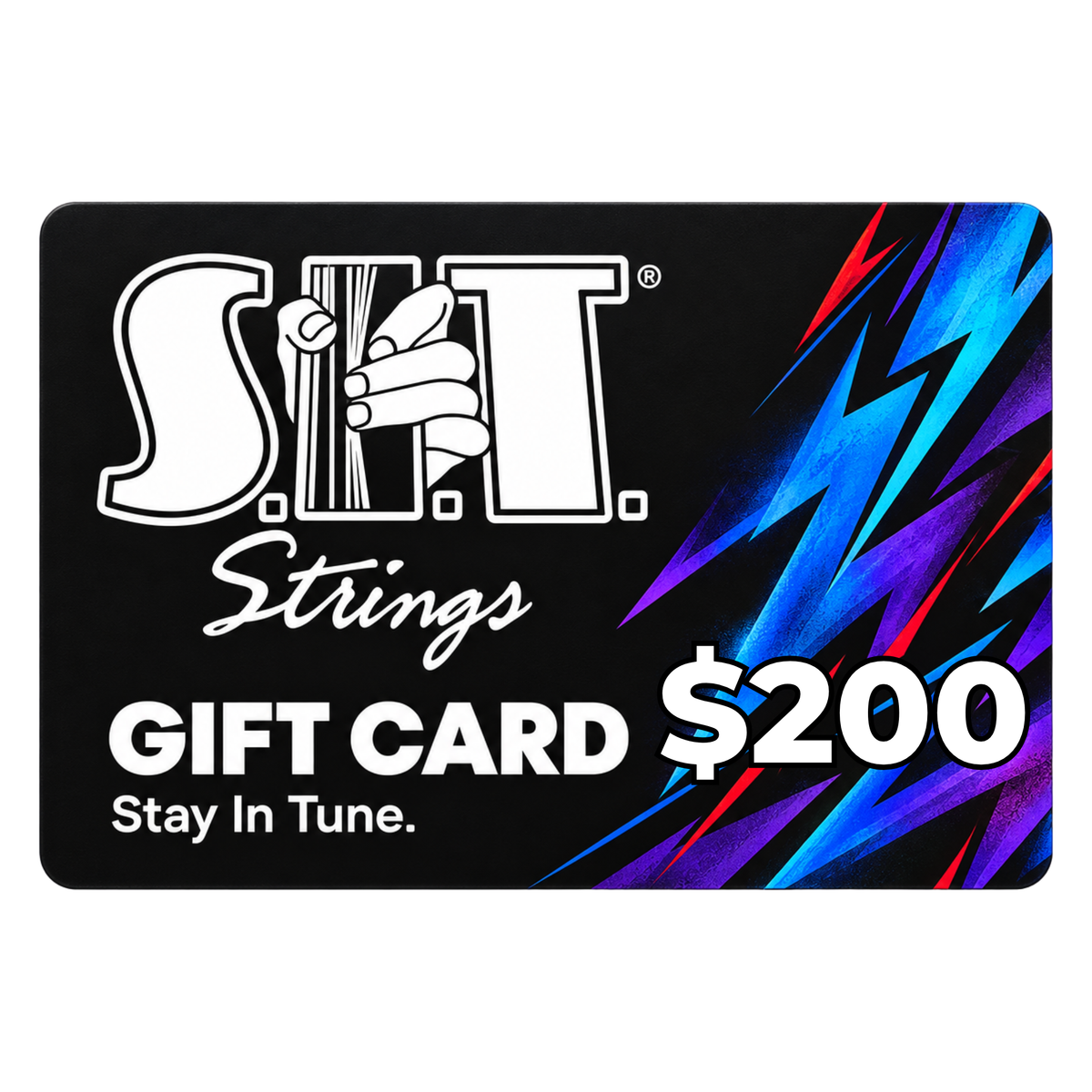 S.I.T. Strings $200 gift card #Amount_$200