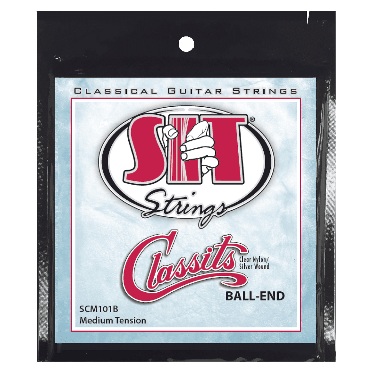 S.I.T. Classits Classical Guitar Strings – Medium Tension Silver Wound Ball-End (SCM101B)
