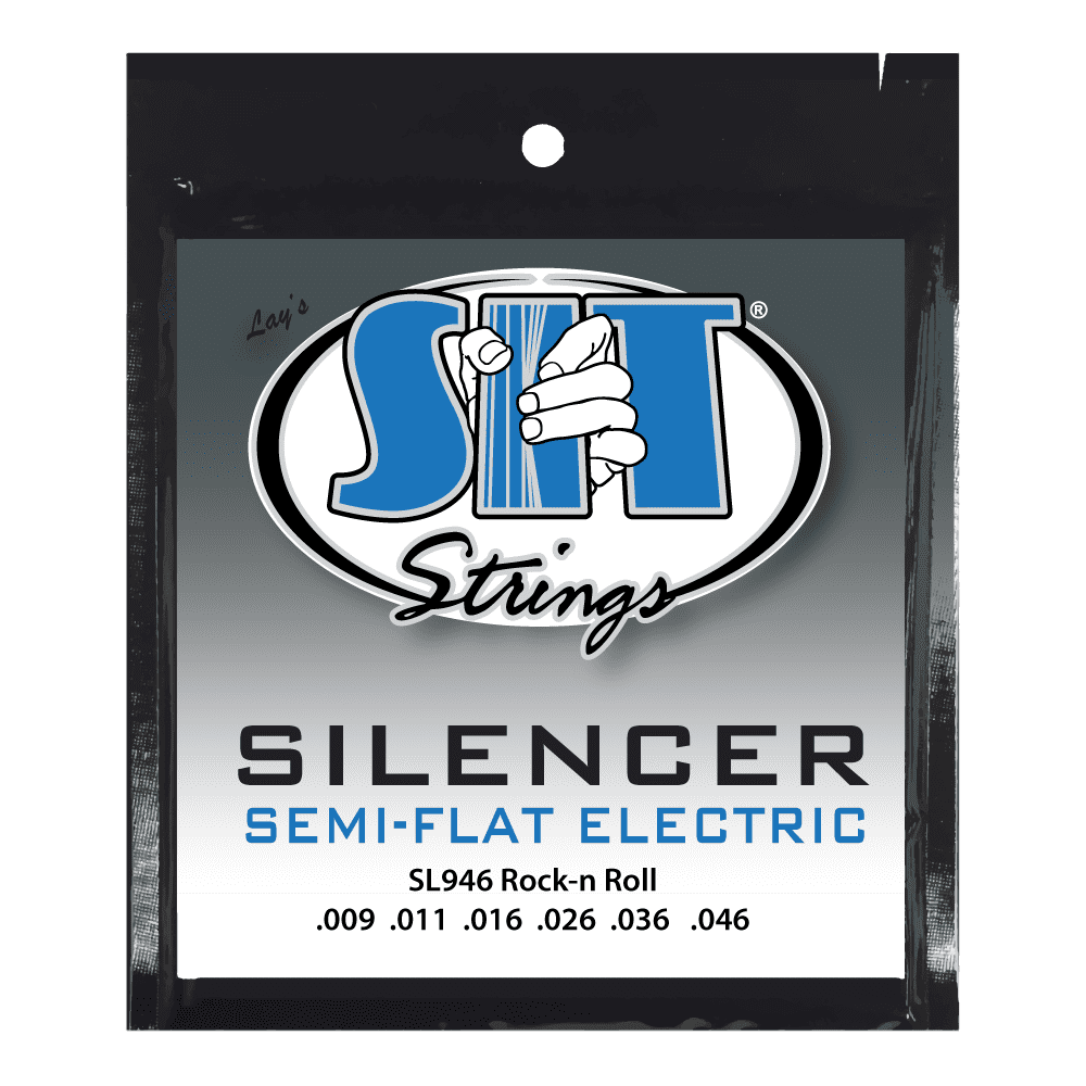 S.I.T. Silencer Semi-Flat Electric Guitar Strings – 9–46 (SL946 Rock N Roll)