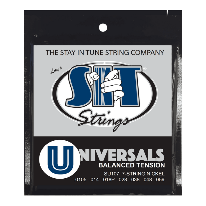 Universals Balanced Tension Electric Guitar Strings – 7-String (SU107 Extended Range)