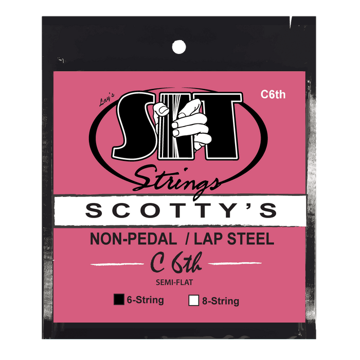 Scotty’s Non-Pedal / Lap Steel Guitar Strings – .015–.036 (SC6C6TH C6 6-String)