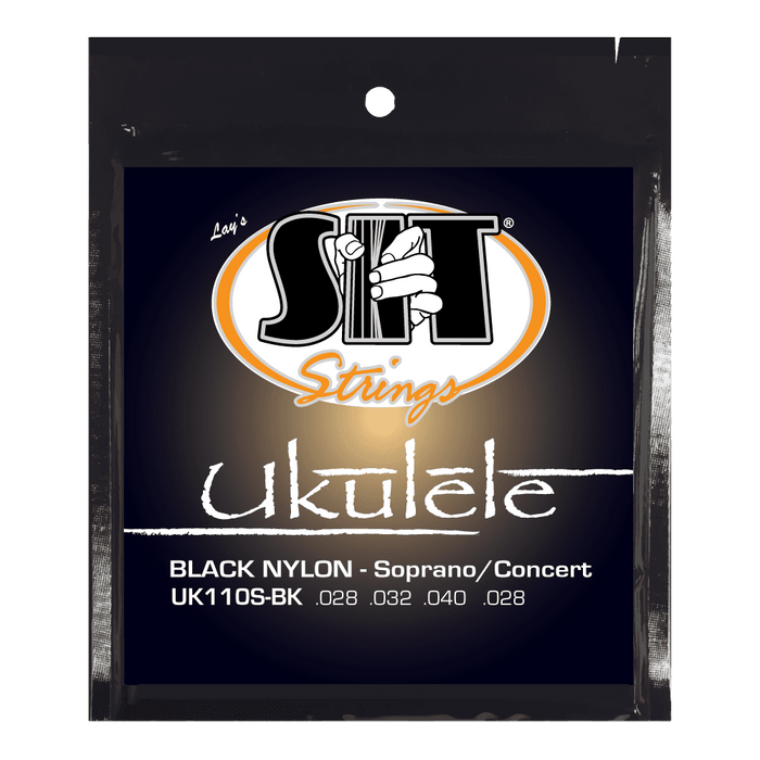 Ukulele Strings – Soprano/Concert Black Nylon (UK110S-BK)