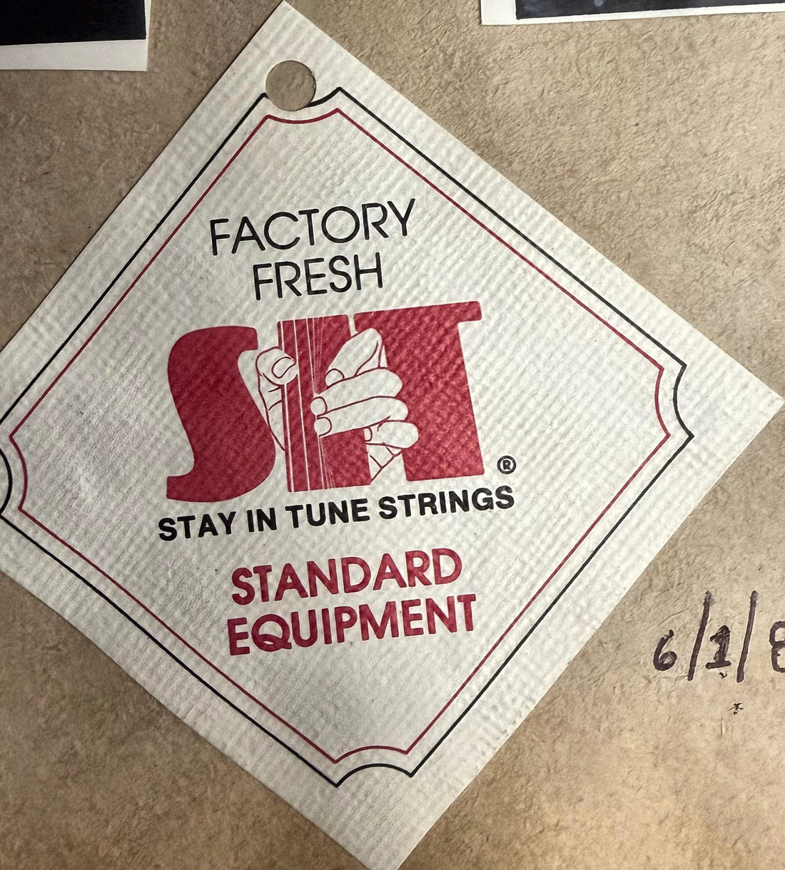 Factory Fresh hangtag